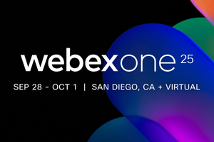 WebexOne 2025 conference banner